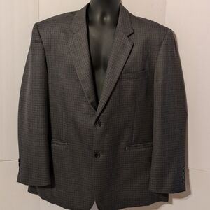Max Mitchell Men's Jacket 44R Gray Houndstooth Pattern
